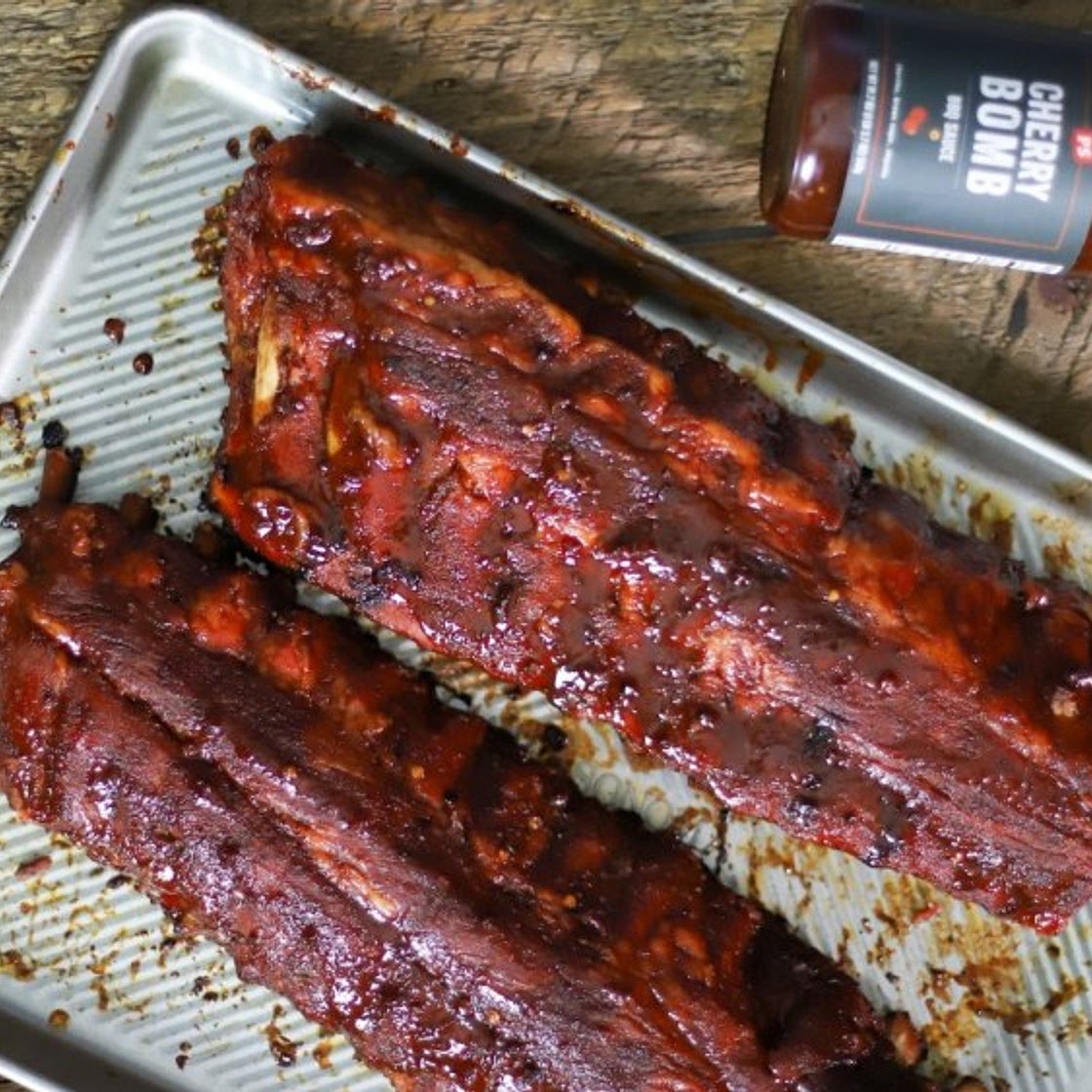 Dr. Pepper and Cherry Baby Back Ribs