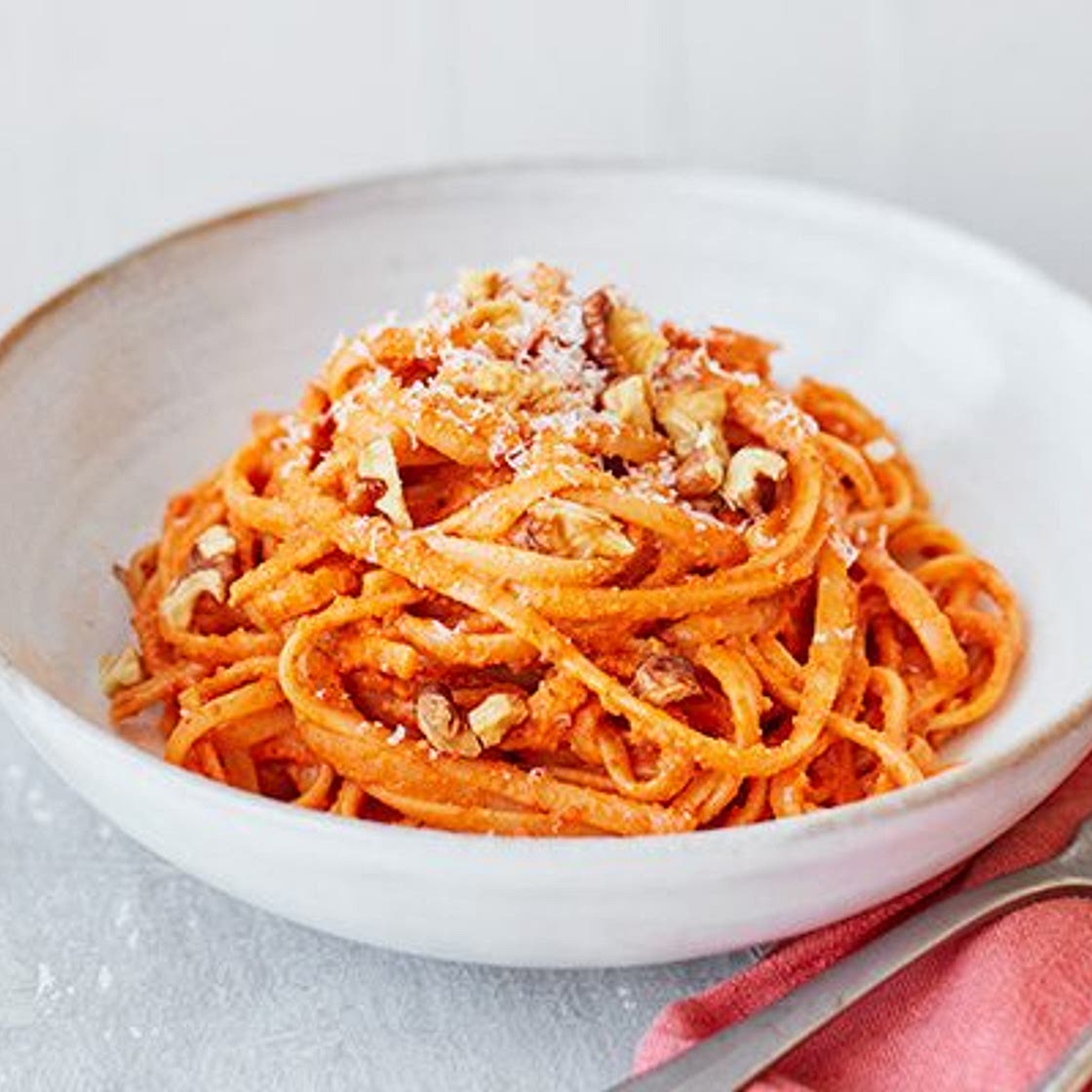 Red pepper linguine