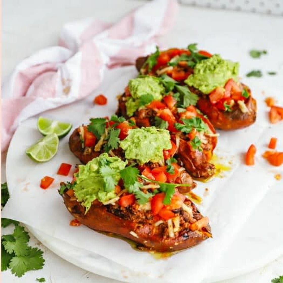 Loaded Mexi-Spice Sweet Potatoes