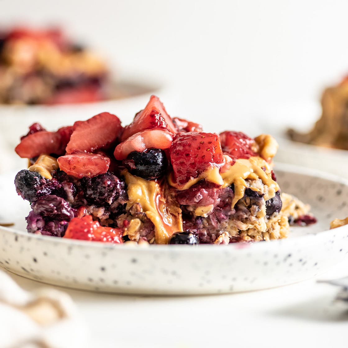Baked Berry Protein Oatmeal