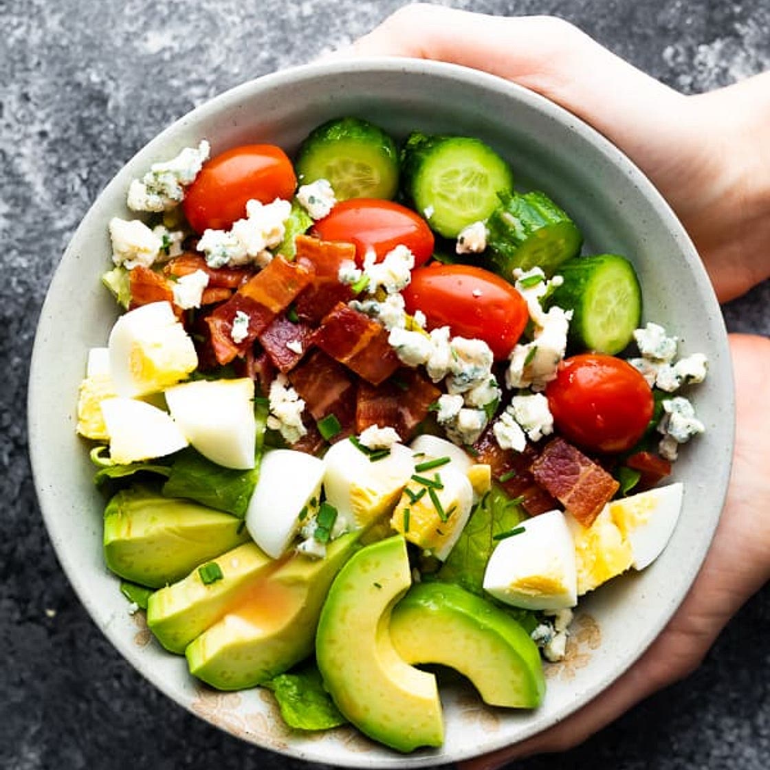 Cobb Salad Recipe (Keto, GF, Meal Prep)