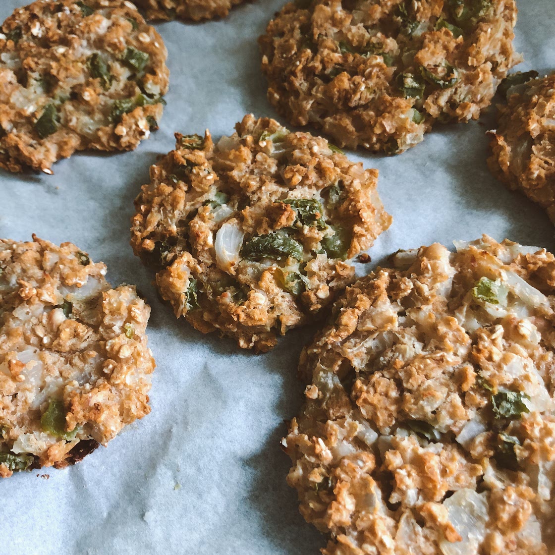 Hamburguesas de alubias y pimiento verde