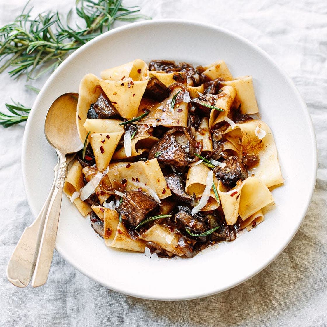 Pappardelle mit Portobello Ragu