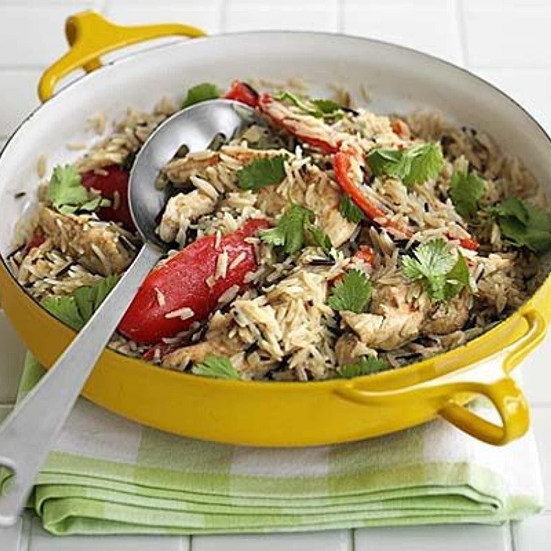 Oven-baked Thai chicken rice