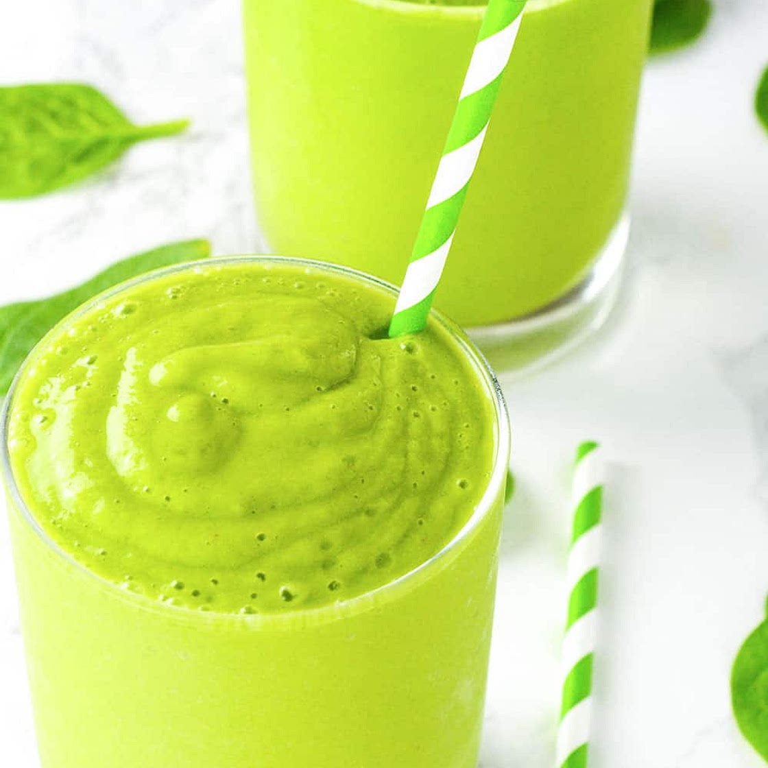 Almond Butter Banana & Spinach Seed Smoothie