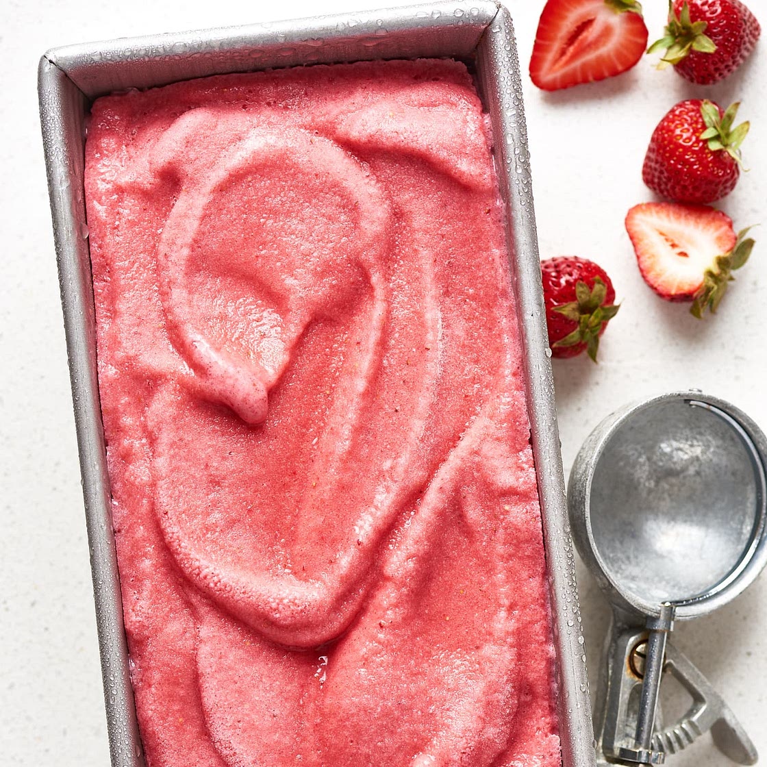 Recipe: 3-Ingredient Strawberry Nice Cream