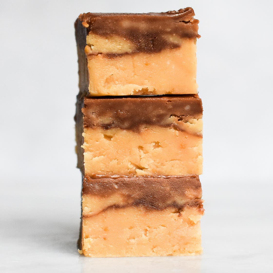 Five Minute & Five Ingredient Low-FODMAP Peanut Butter Fudge with Chocolate a.k.a. Buckeye Fudge; Gluten-free