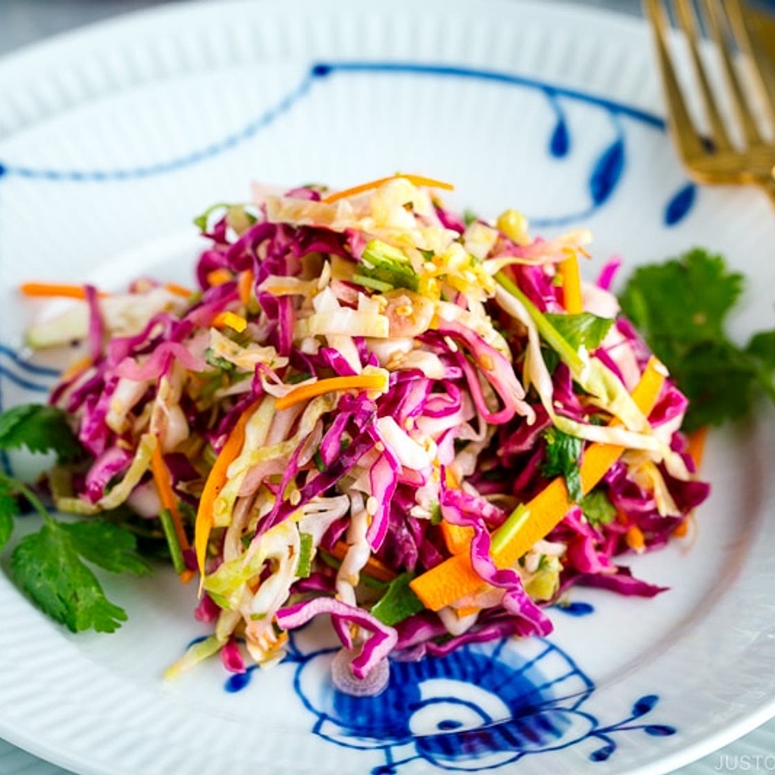 Asian Coleslaw with Sesame Dressing