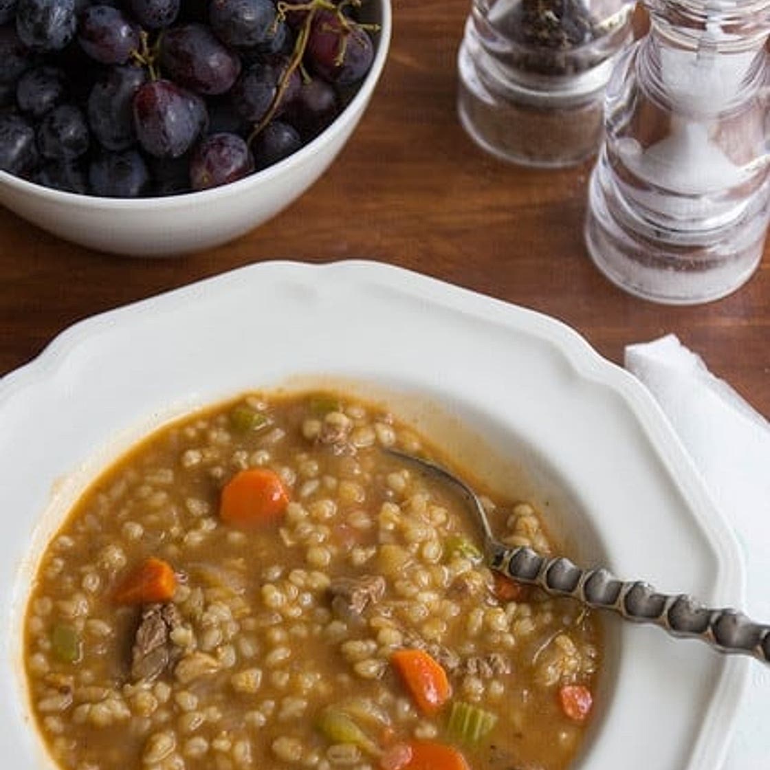 easy and hearty beef barley soup