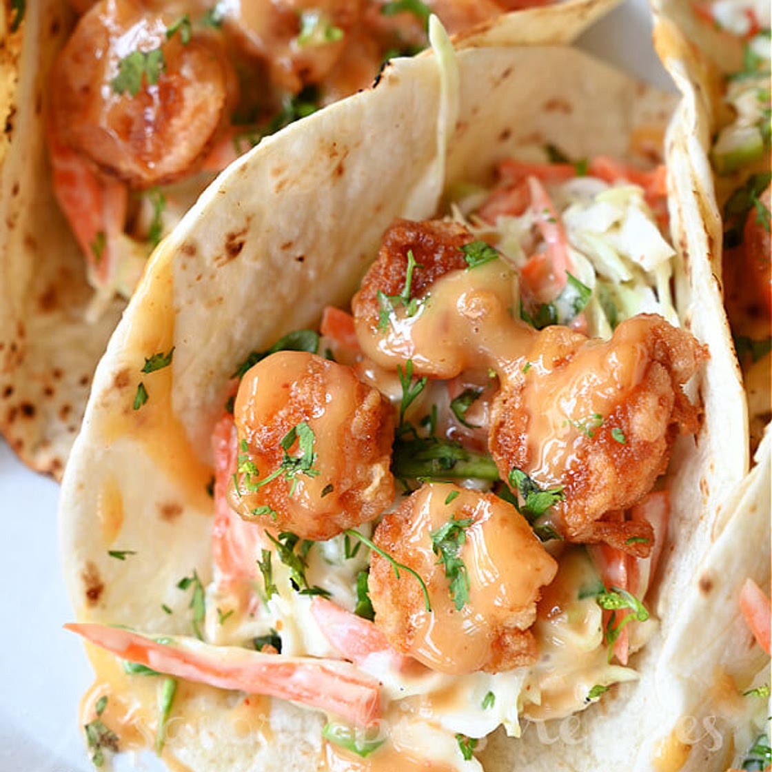 The Best Bang Bang Shrimp Tacos [Ever]