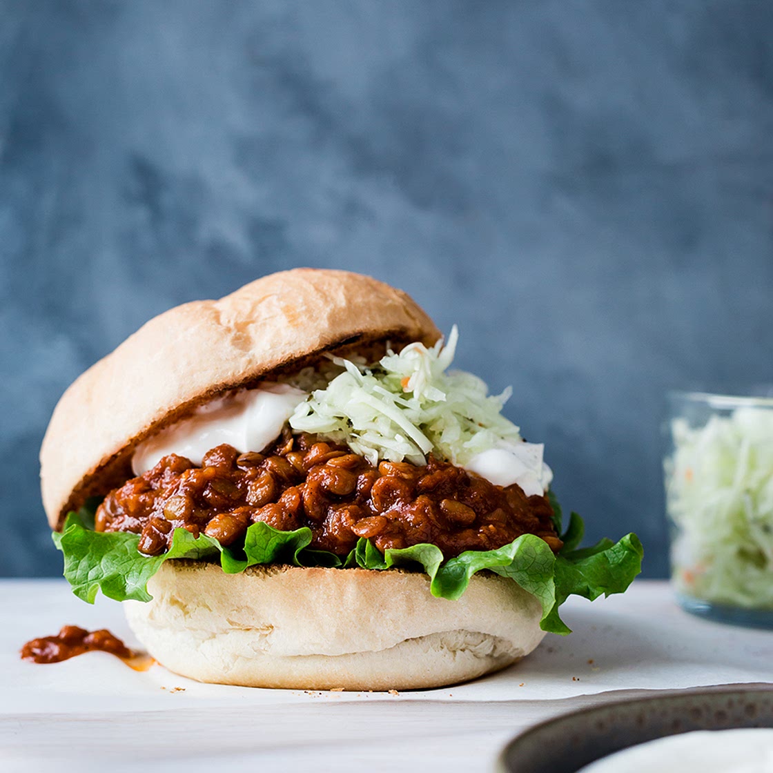 Sloppy Joe végétarien aux lentilles