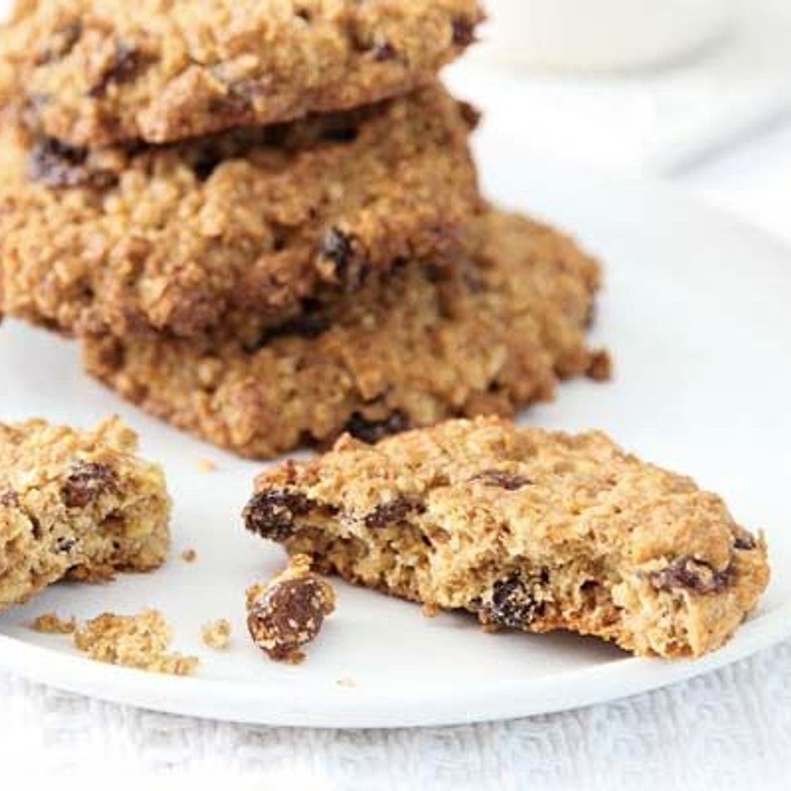 Orange, oat & sultana cookies