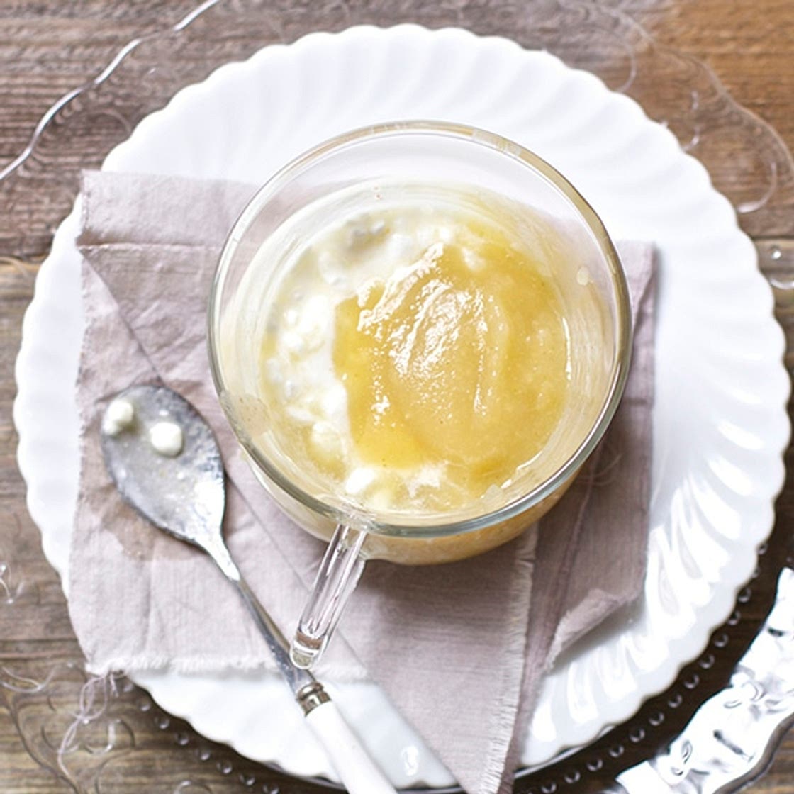 Apple + Mint with Cottage Cheese Baby Food Puree (6+M) - Baby Foode