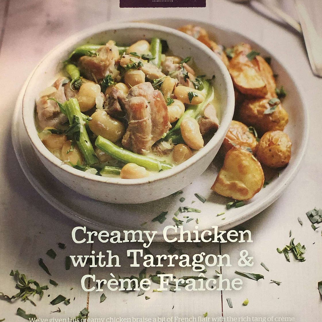 Creamy Chicken with Tarragon & Creme Fraiche
