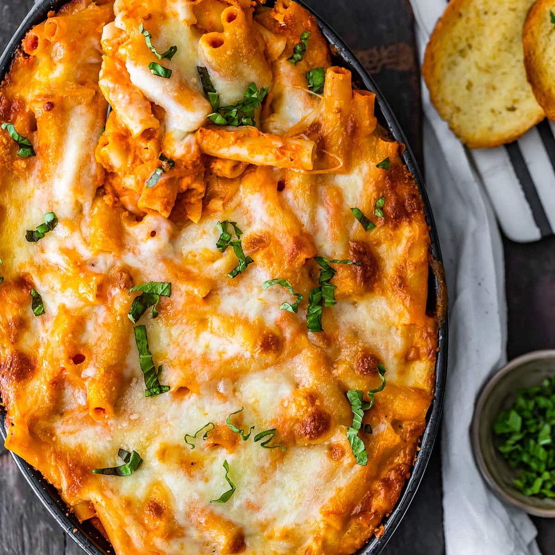 Easy Creamy Baked Ziti Recipe
