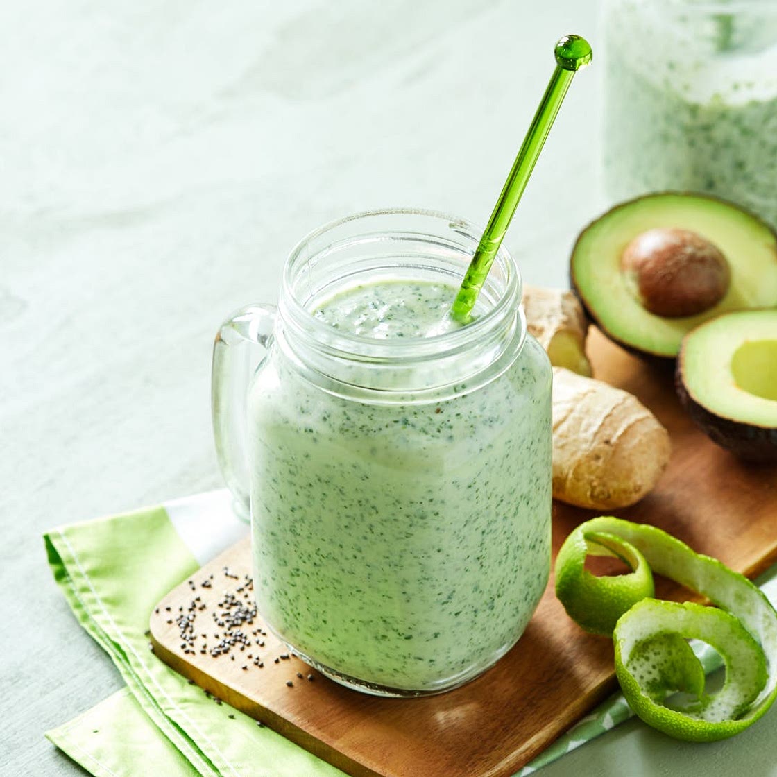 Spinach and avocado smoothie