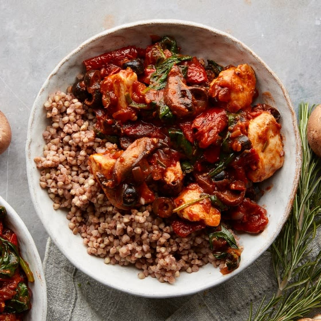 MC - Chicken & mushroom cacciatore with buckwheat