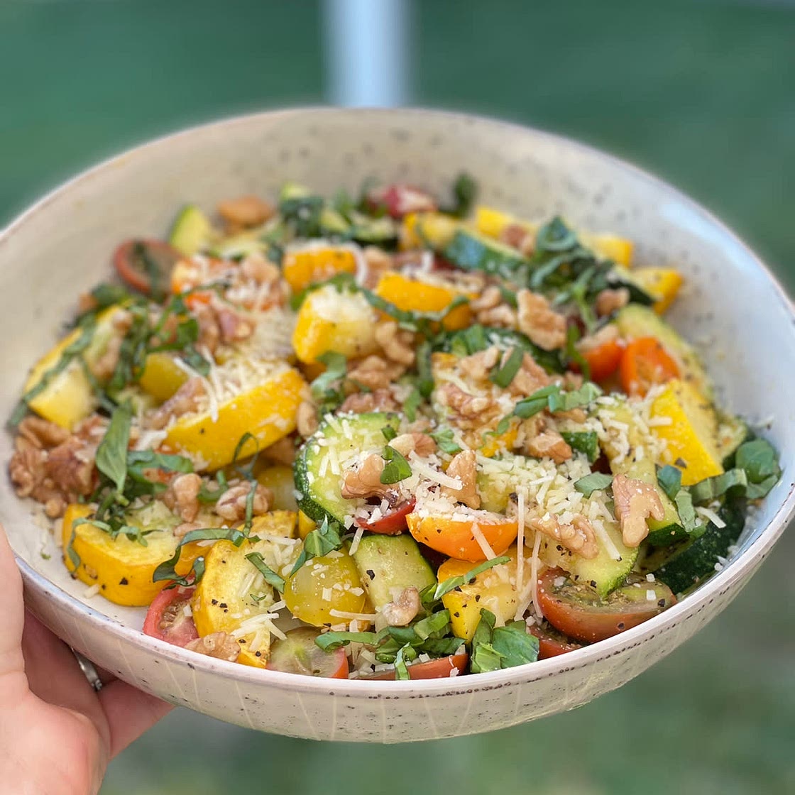 Basil Summer Squash & Tomatoes 