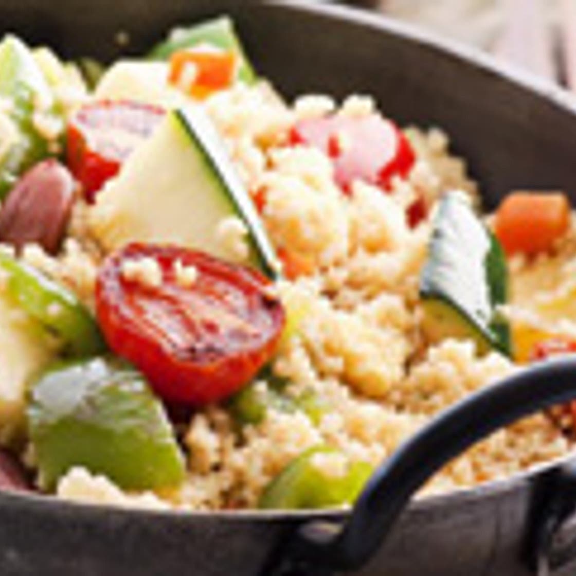 Fish and couscous salad