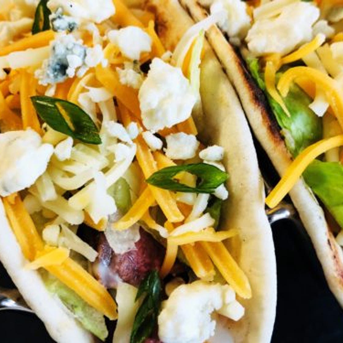 Black and Blue Steak Tacos