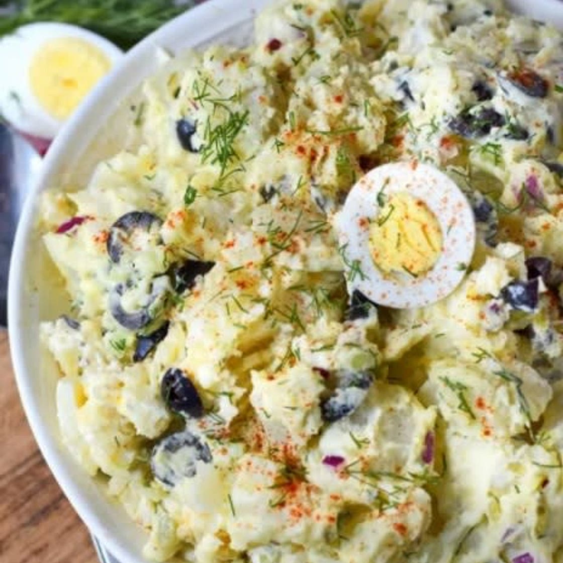 Grandma's Lighter Potato Salad