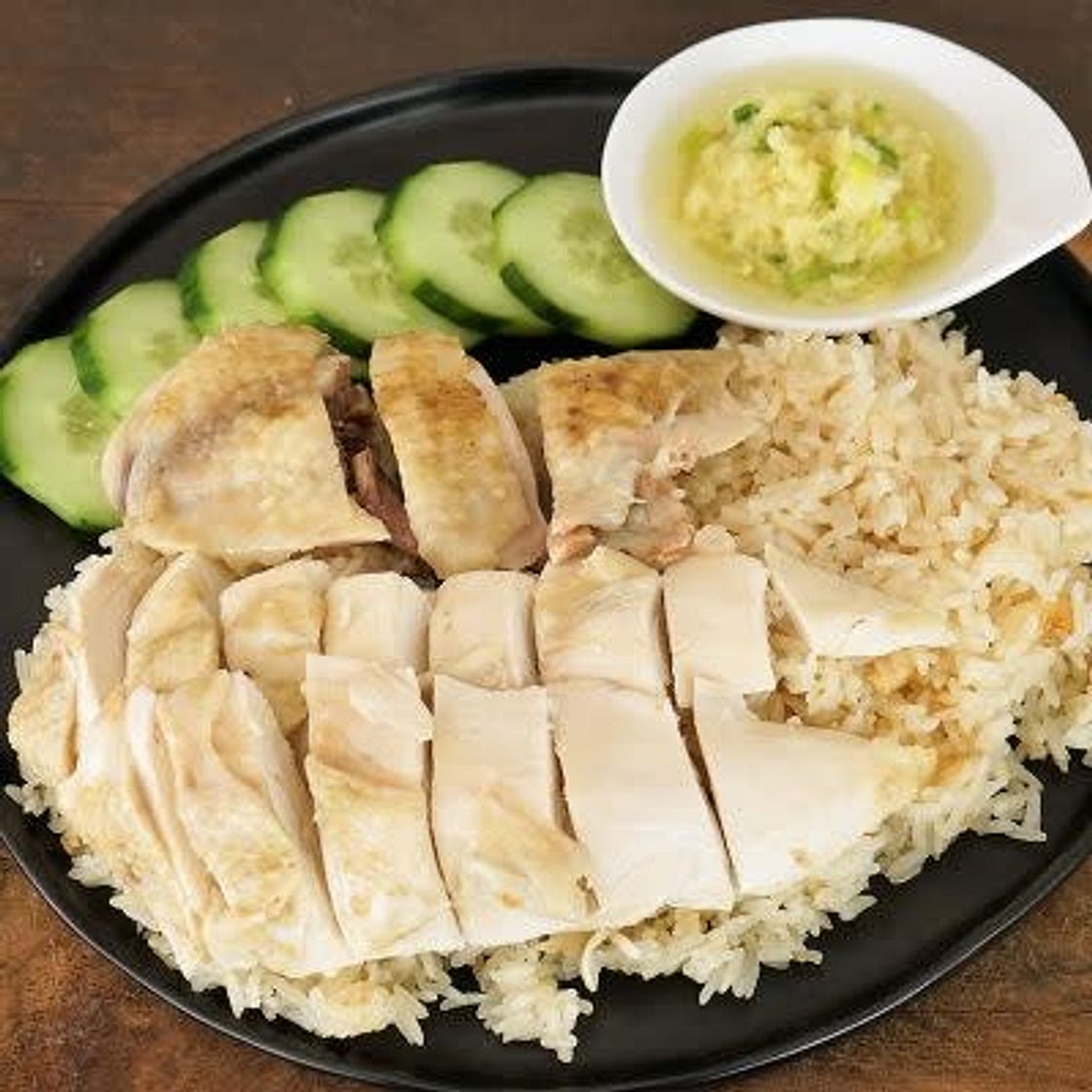 Riz au Poulet de Hainan
海南鸡饭 Khao Man Kai