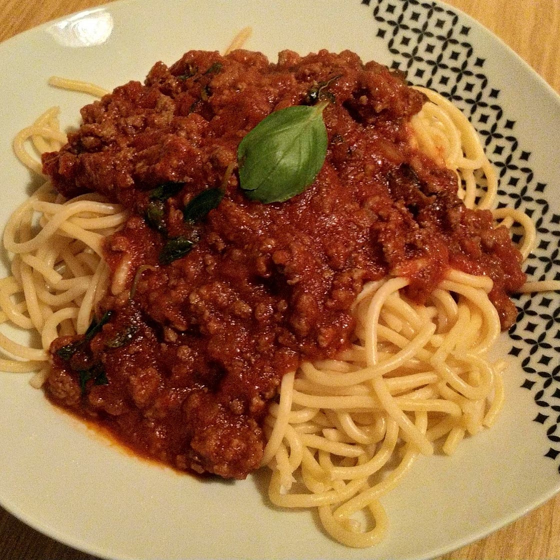 Spaghetti mit Bolognesesoße