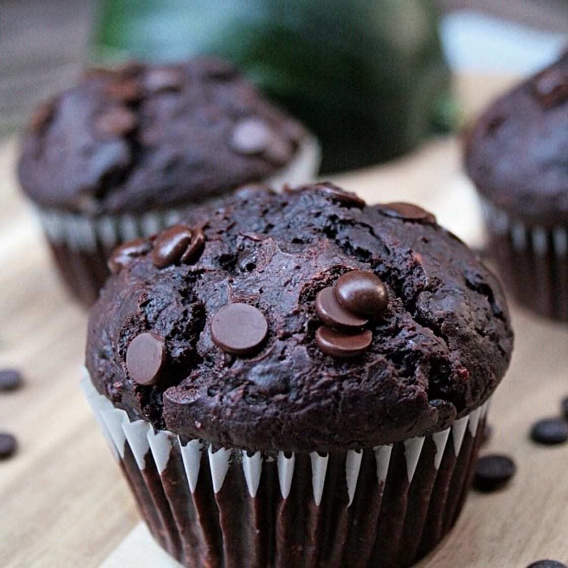 Zucchini Chocolate Muffins