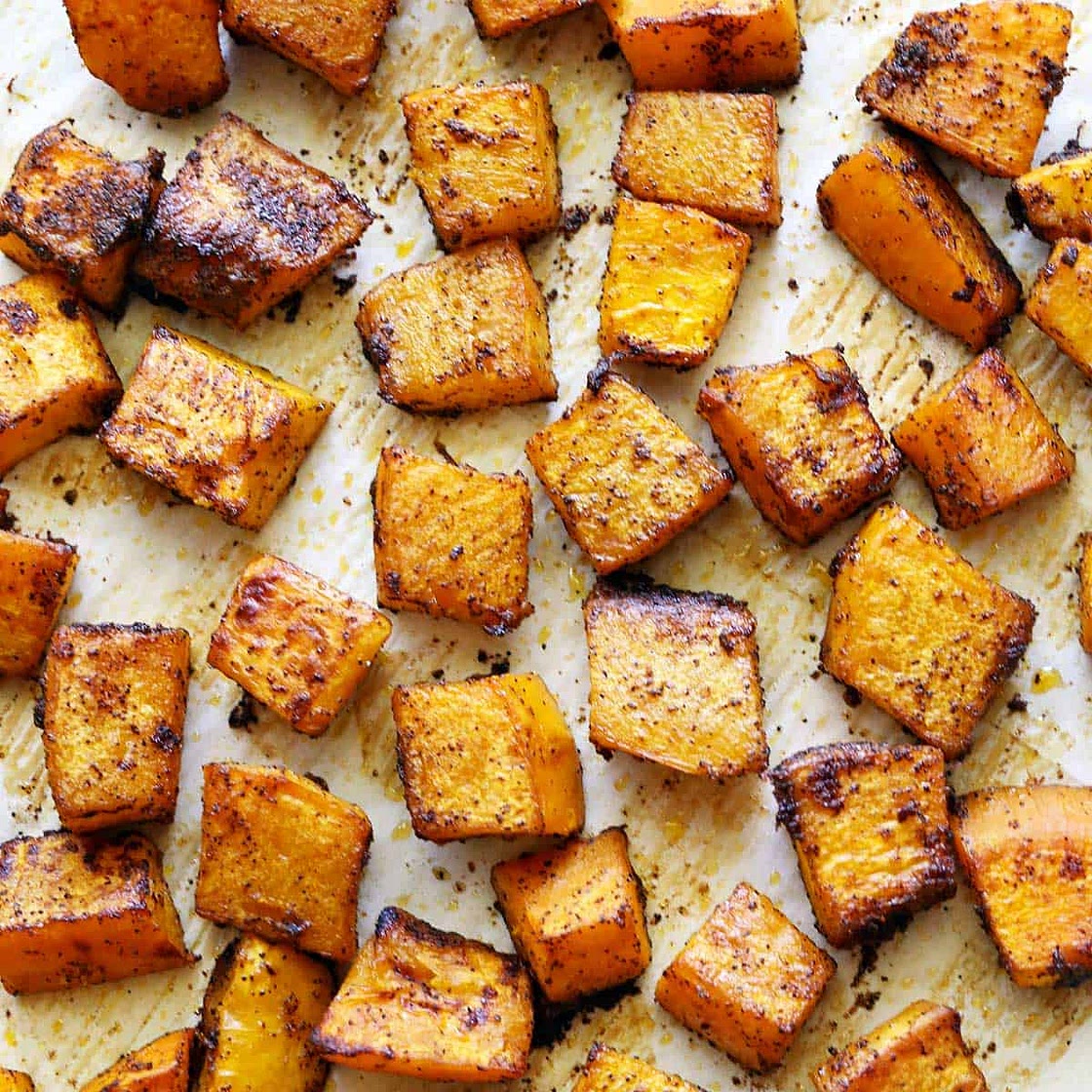 Savory Baked Pumpkin with Olive Oil and Chili Powder