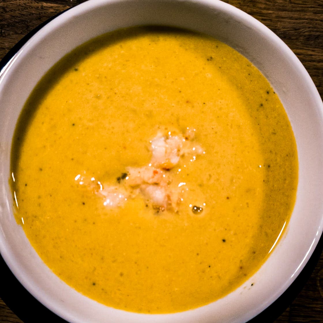 Shrimp and Butternut Squash Bisque