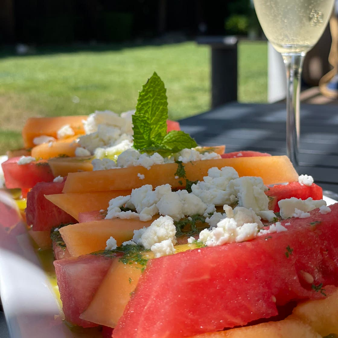 Melon Citrus Mint Salad 