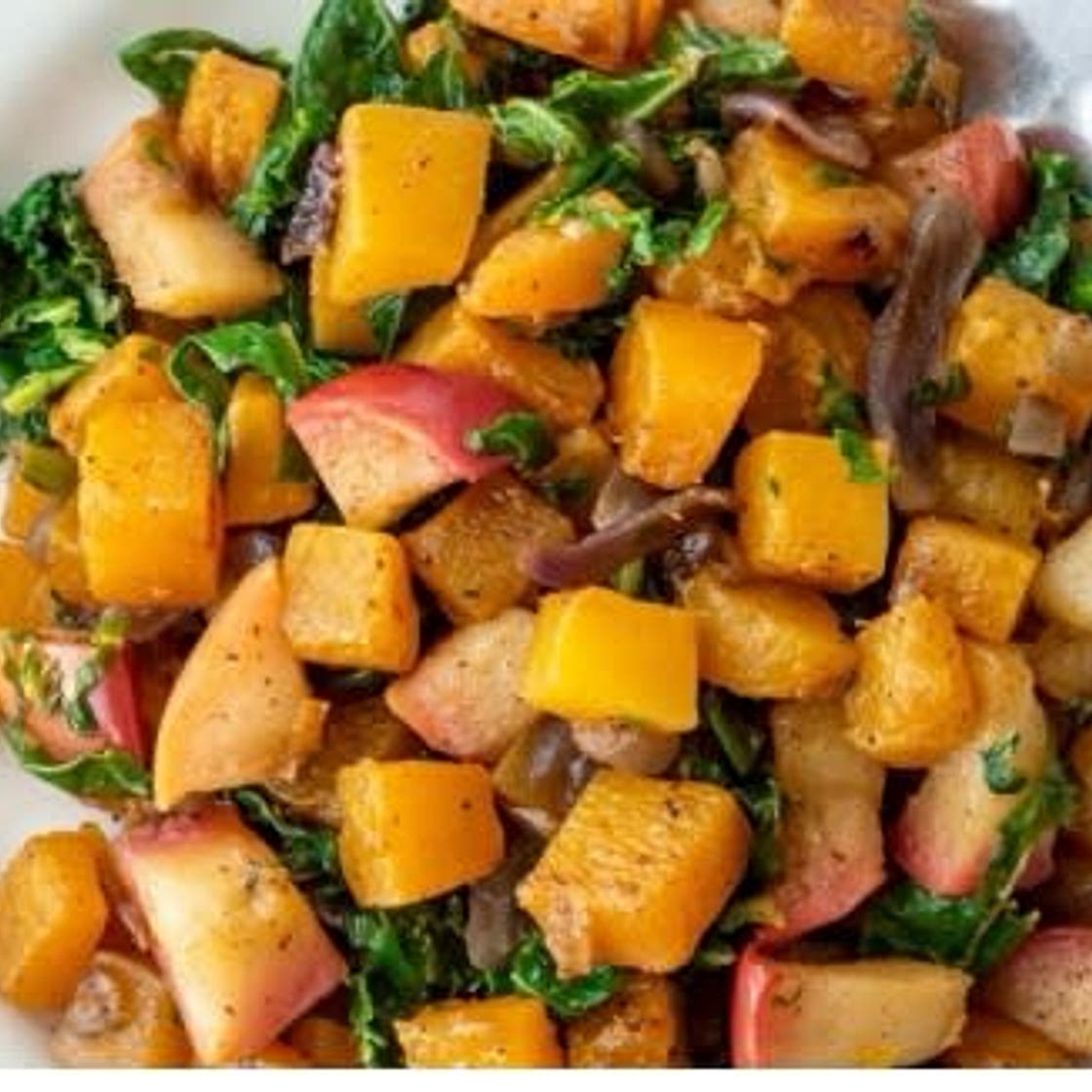 Butternut Squash & Apple Breakfast Hash