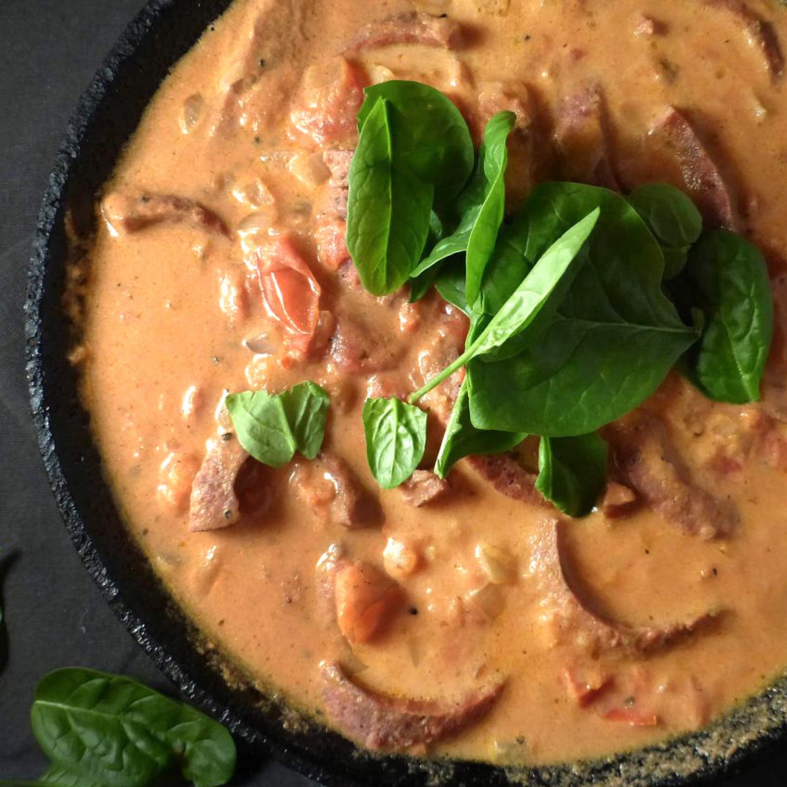 Swedish Sausage Stroganoff (a simple weekday meal)
