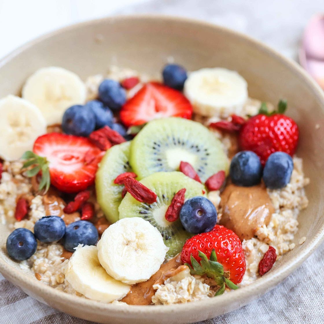 Havermout met banaan - vegan ontbijt