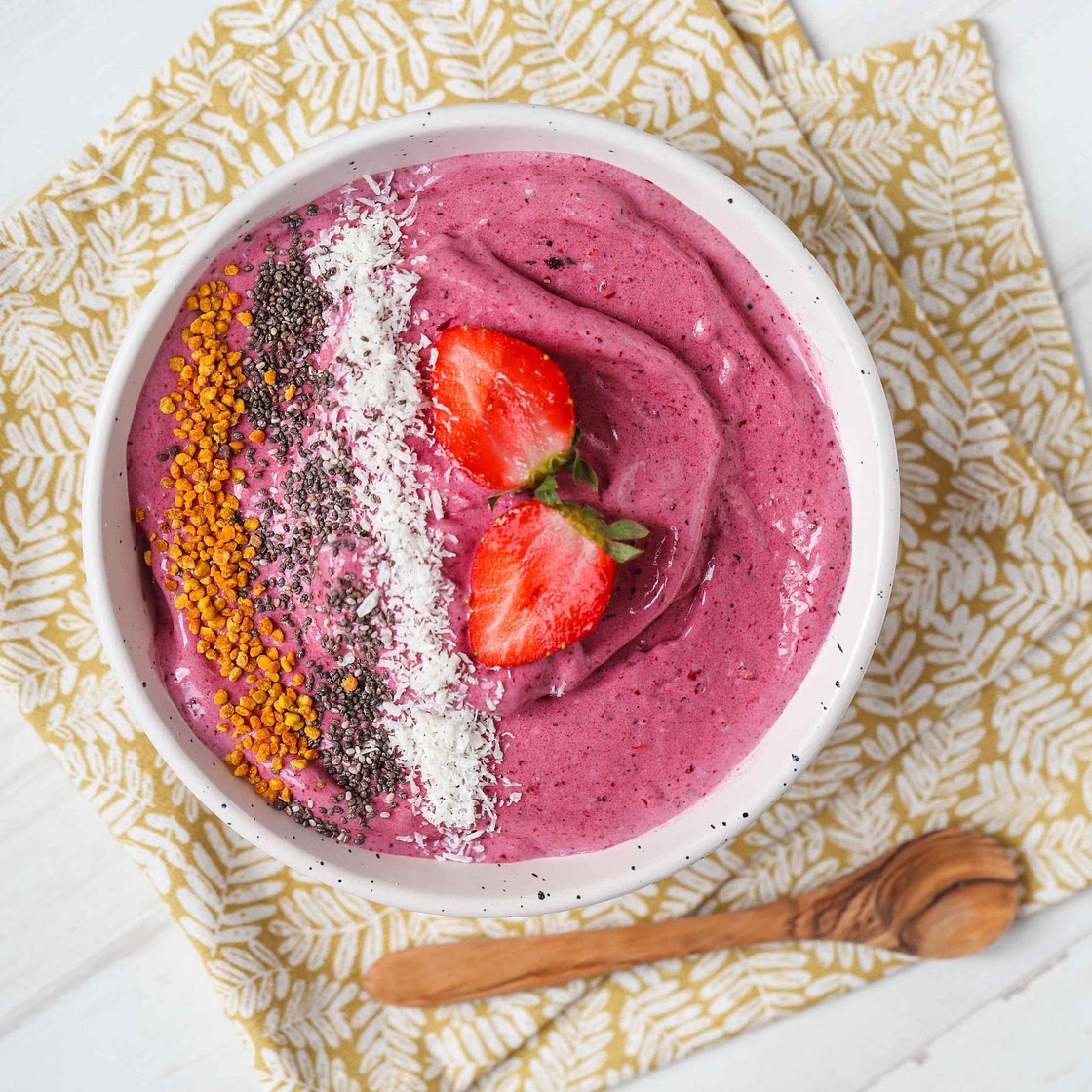 Proteïne berry smoothie bowl