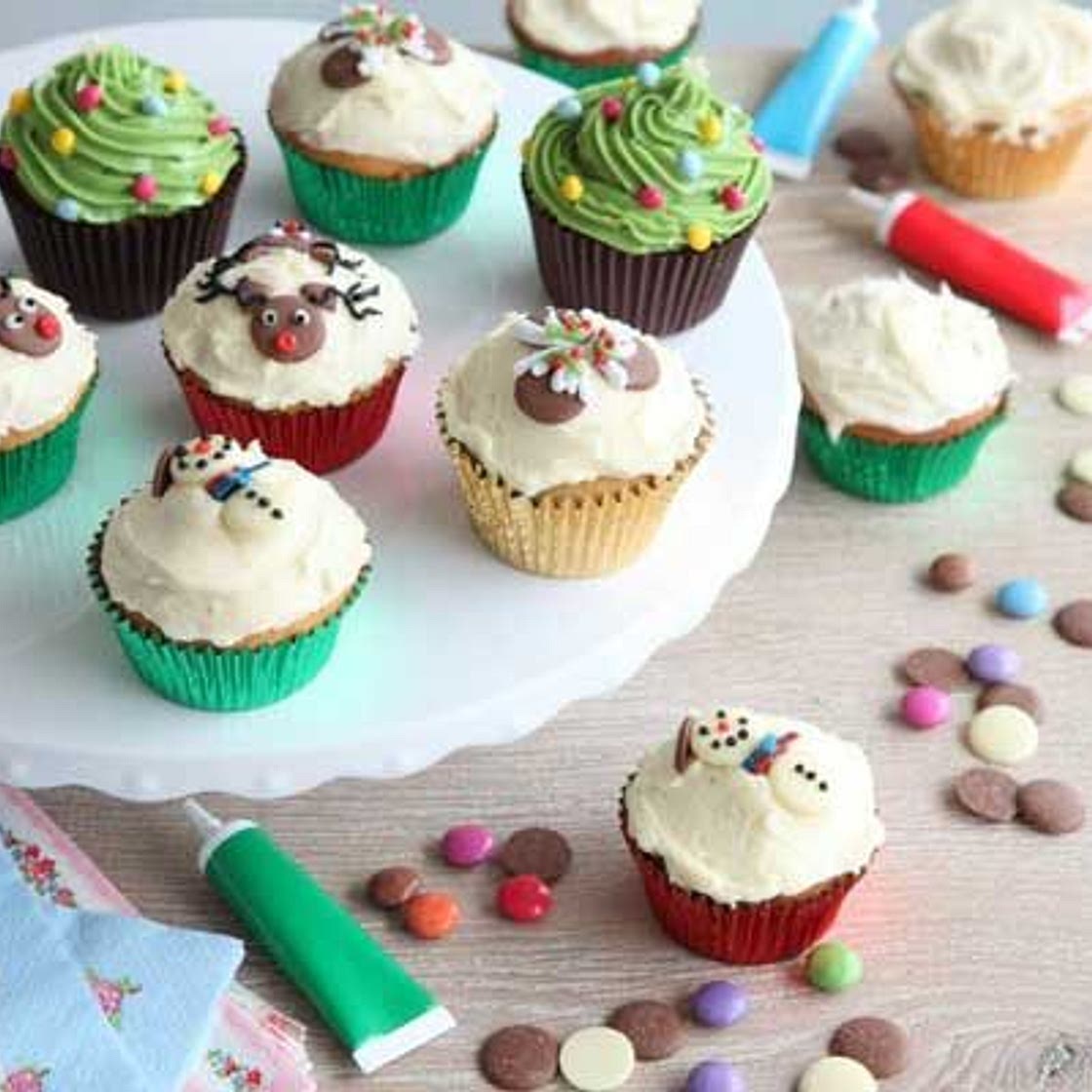 Christmas cupcakes