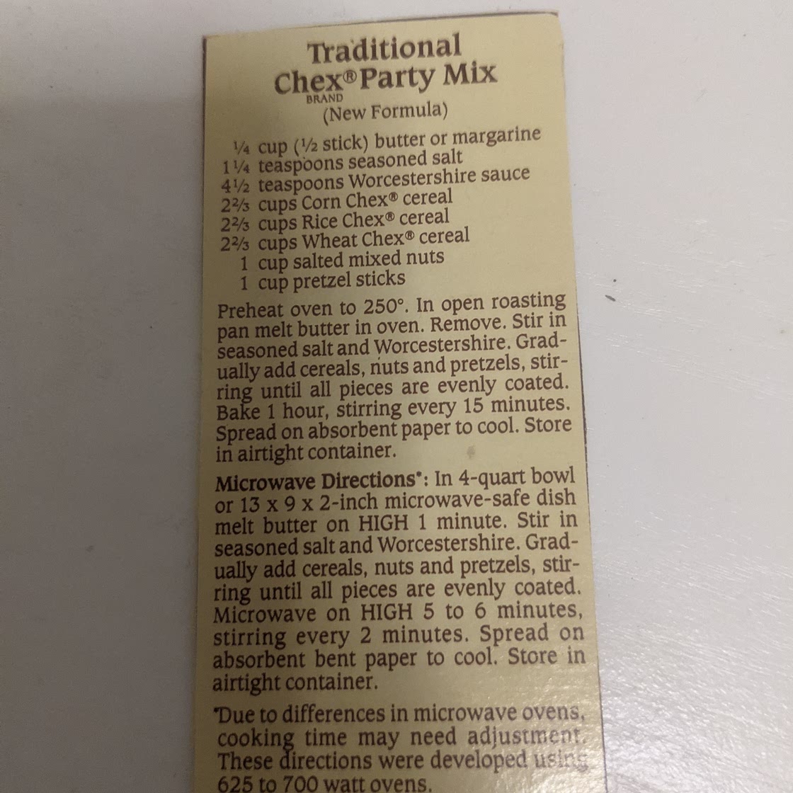 Traditional Chex Party Mix