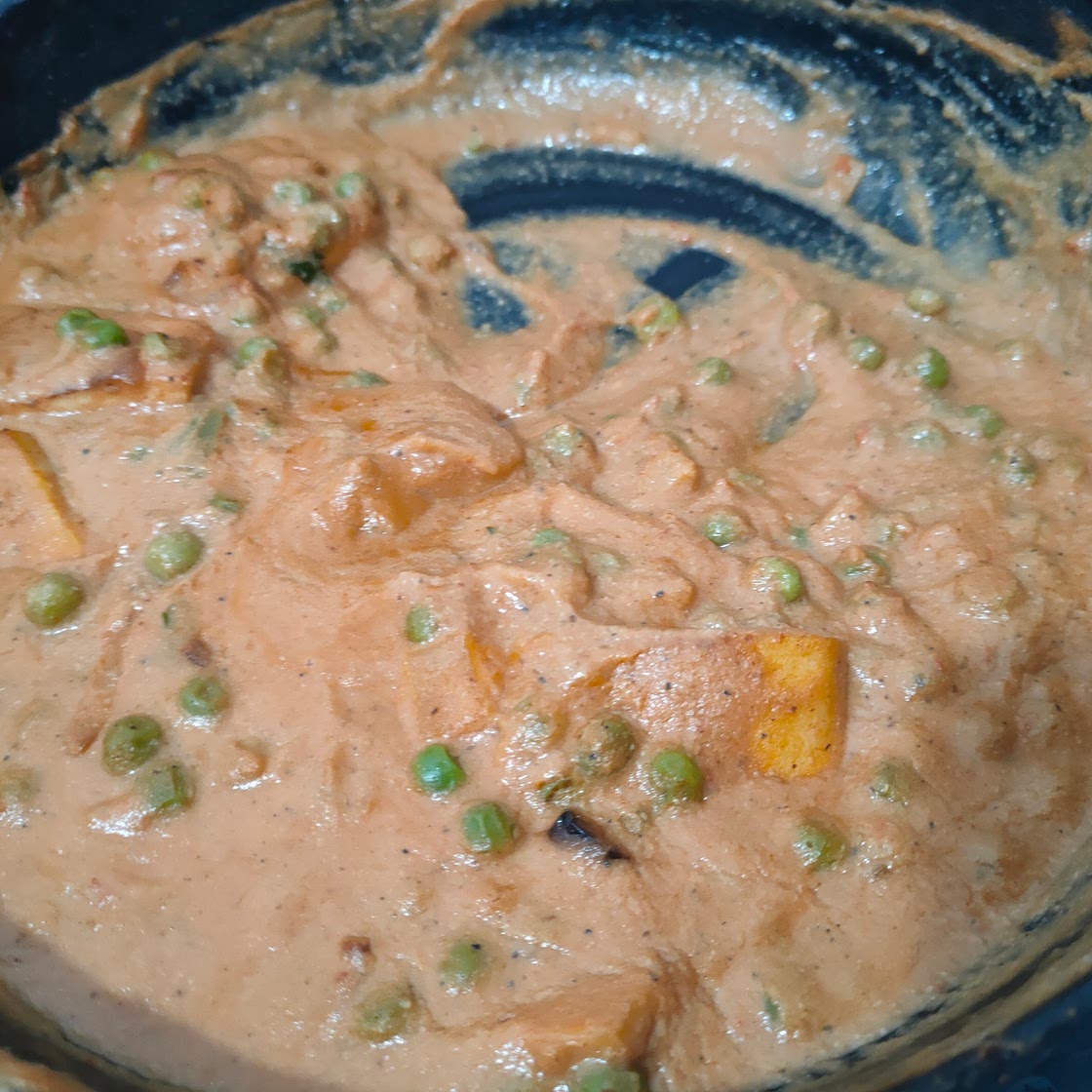 Vegan Matar Paneer with Tofu