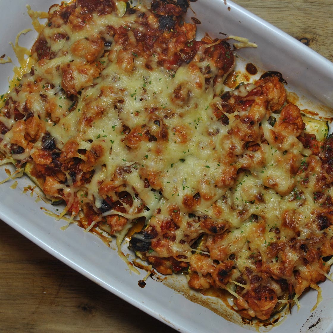 Easy Turkey Mince Stuffed Courgettes