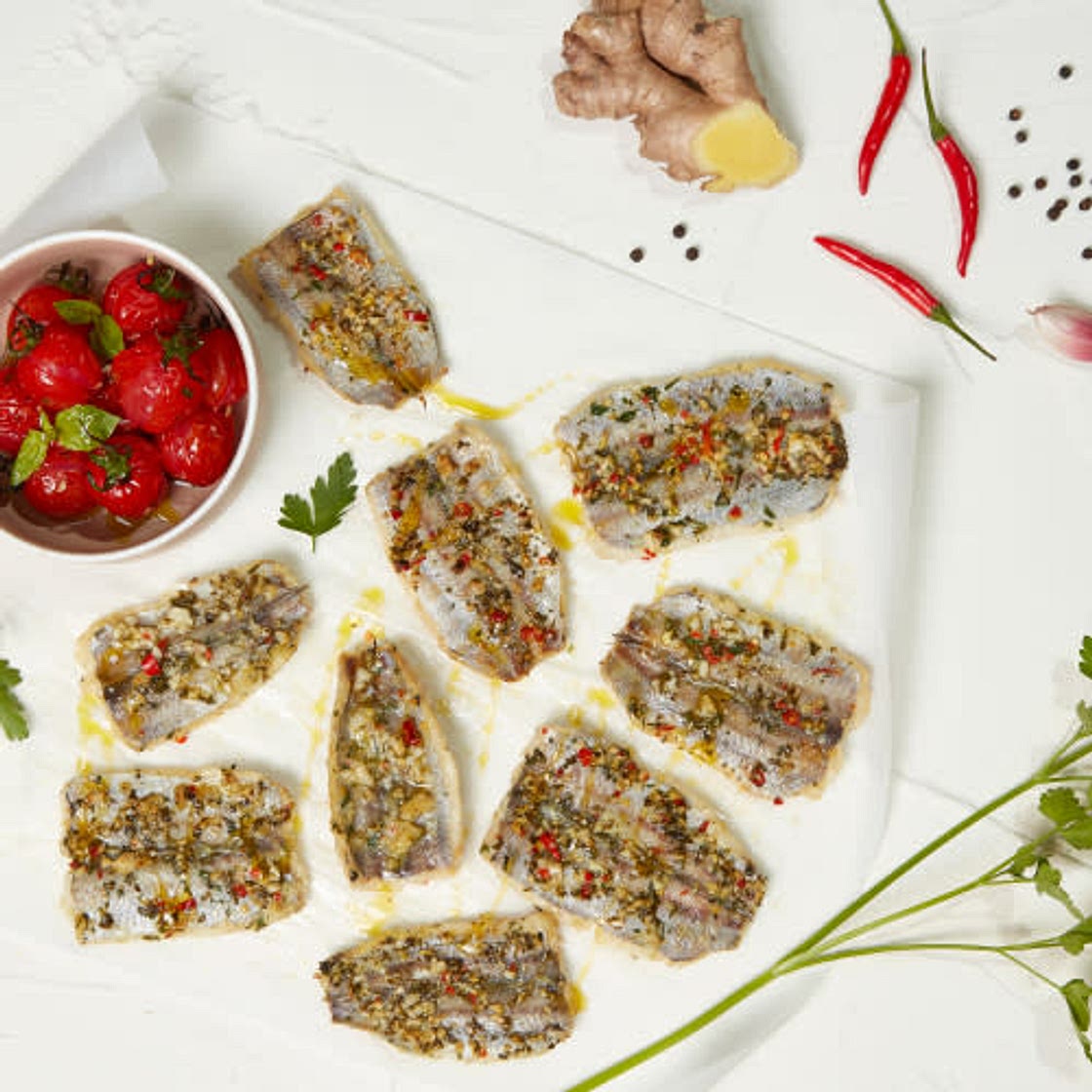 Bacaladillas gratinadas