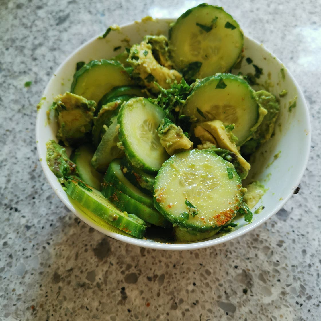 Cucumber & Avocado Salad