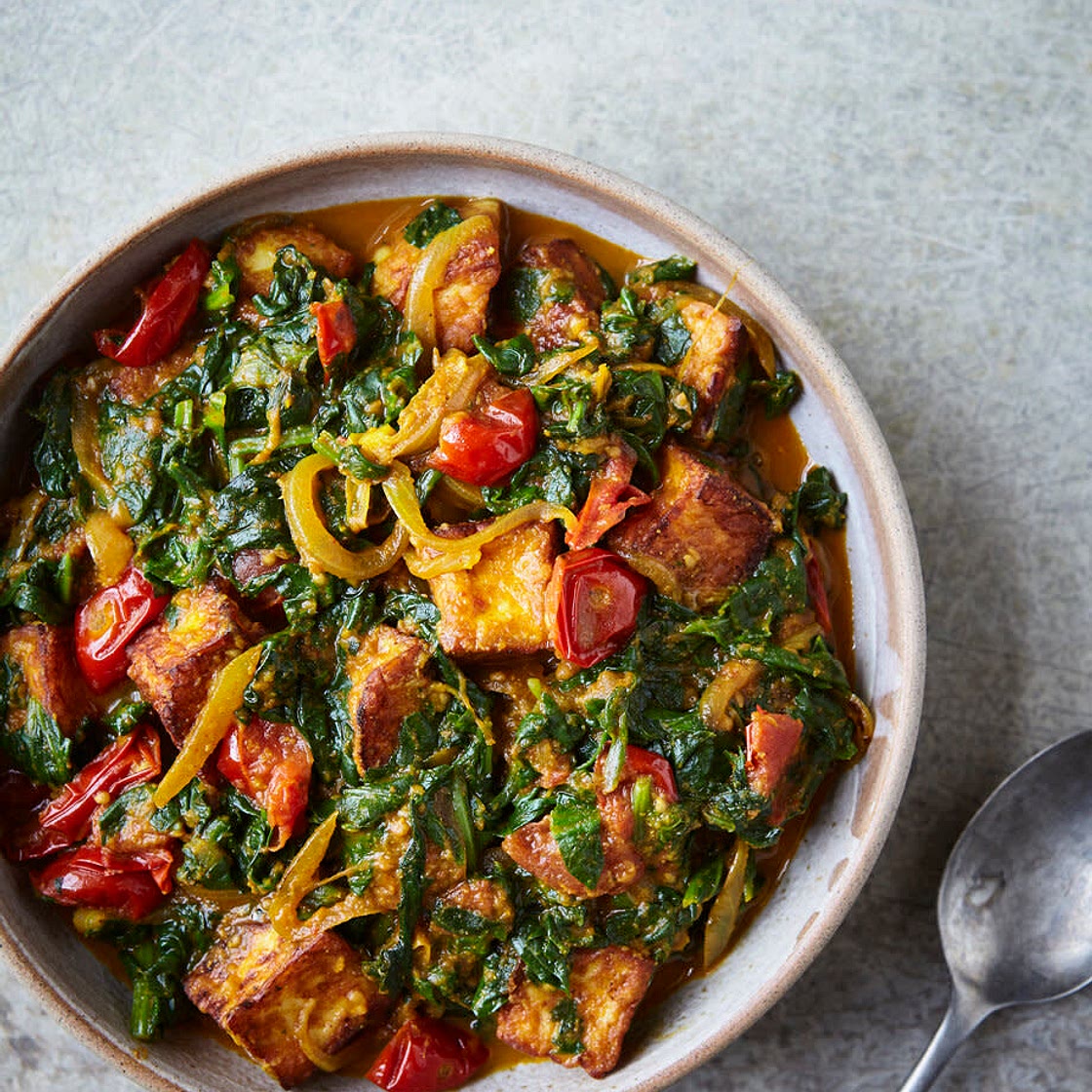 Saag Halloumi