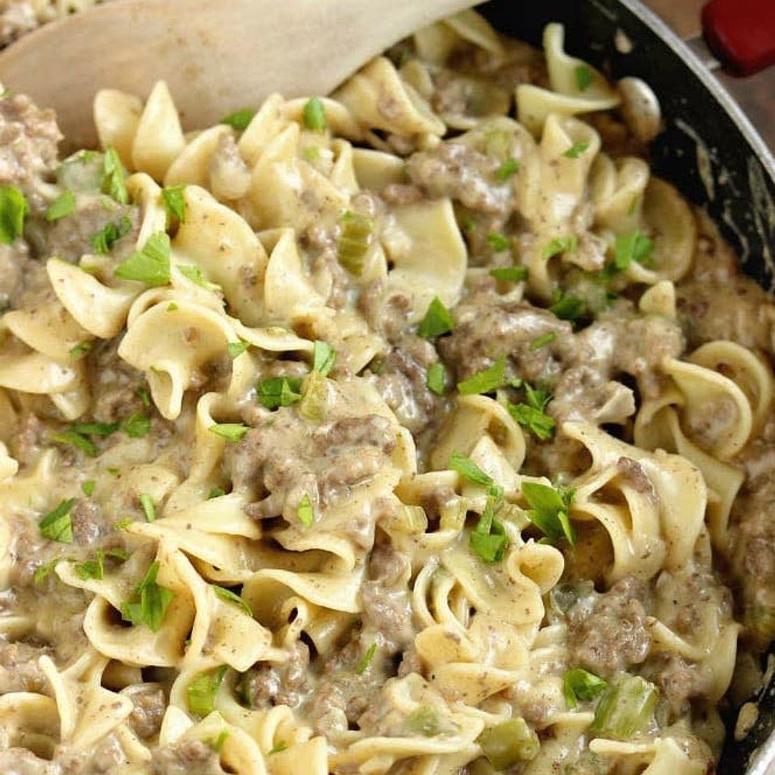 Creamed Beef Sauce w/ Noodles