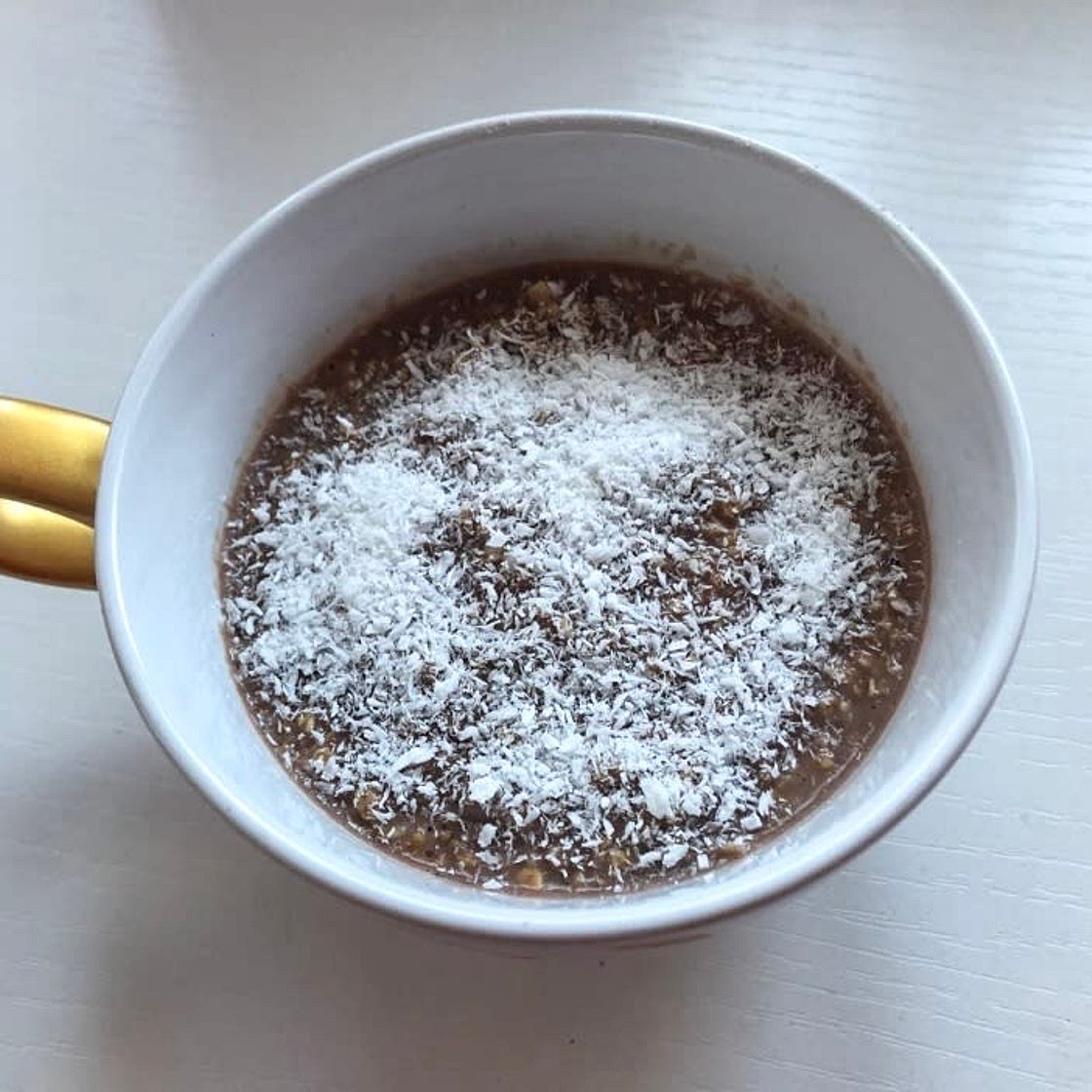 Porridge al cacao e cocco rapè 
