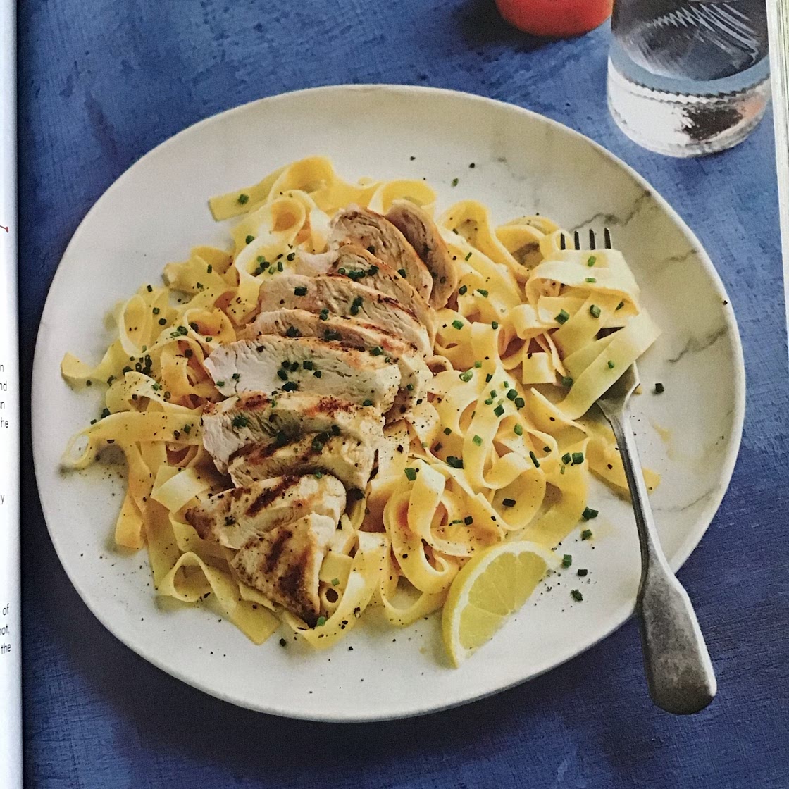 Lemon and pepper chicken tagliatelle