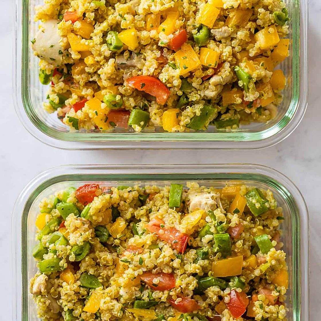 Chicken Quinoa Meal Prep Bowls
