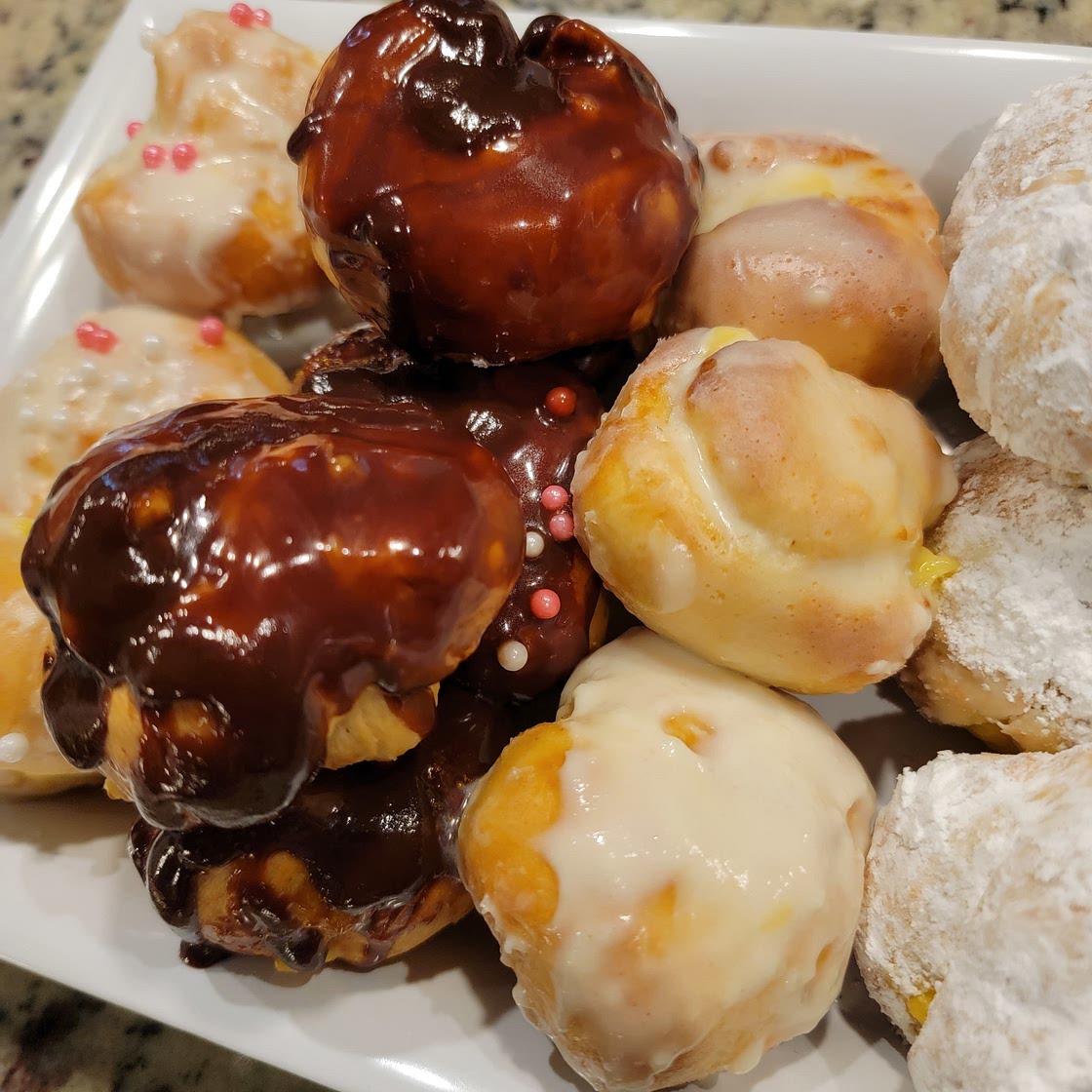 Air Fryer Boston Cream filled Donut Holes
