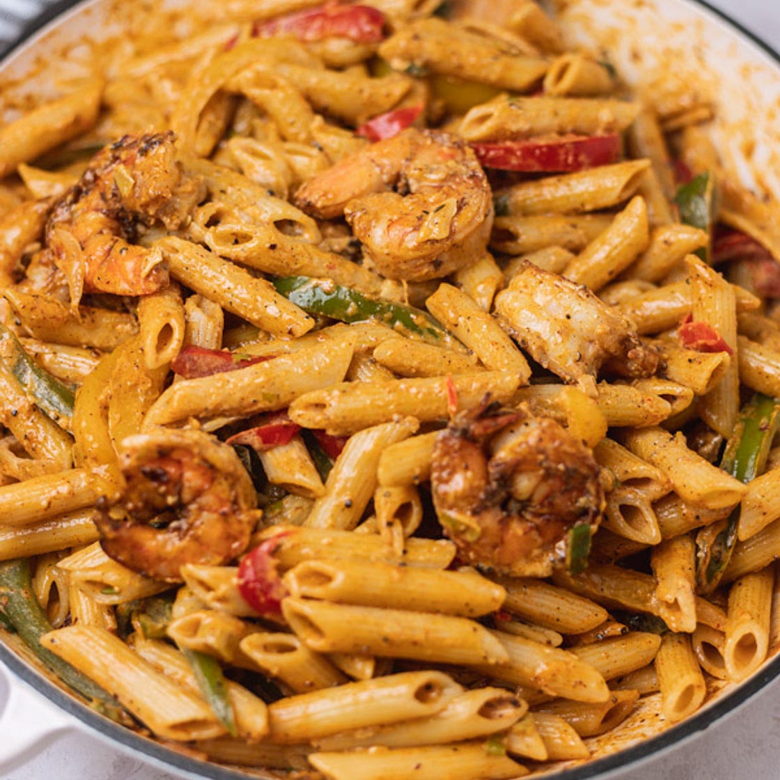 Best Rasta pasta Recipe – Jerk Shrimp Pasta