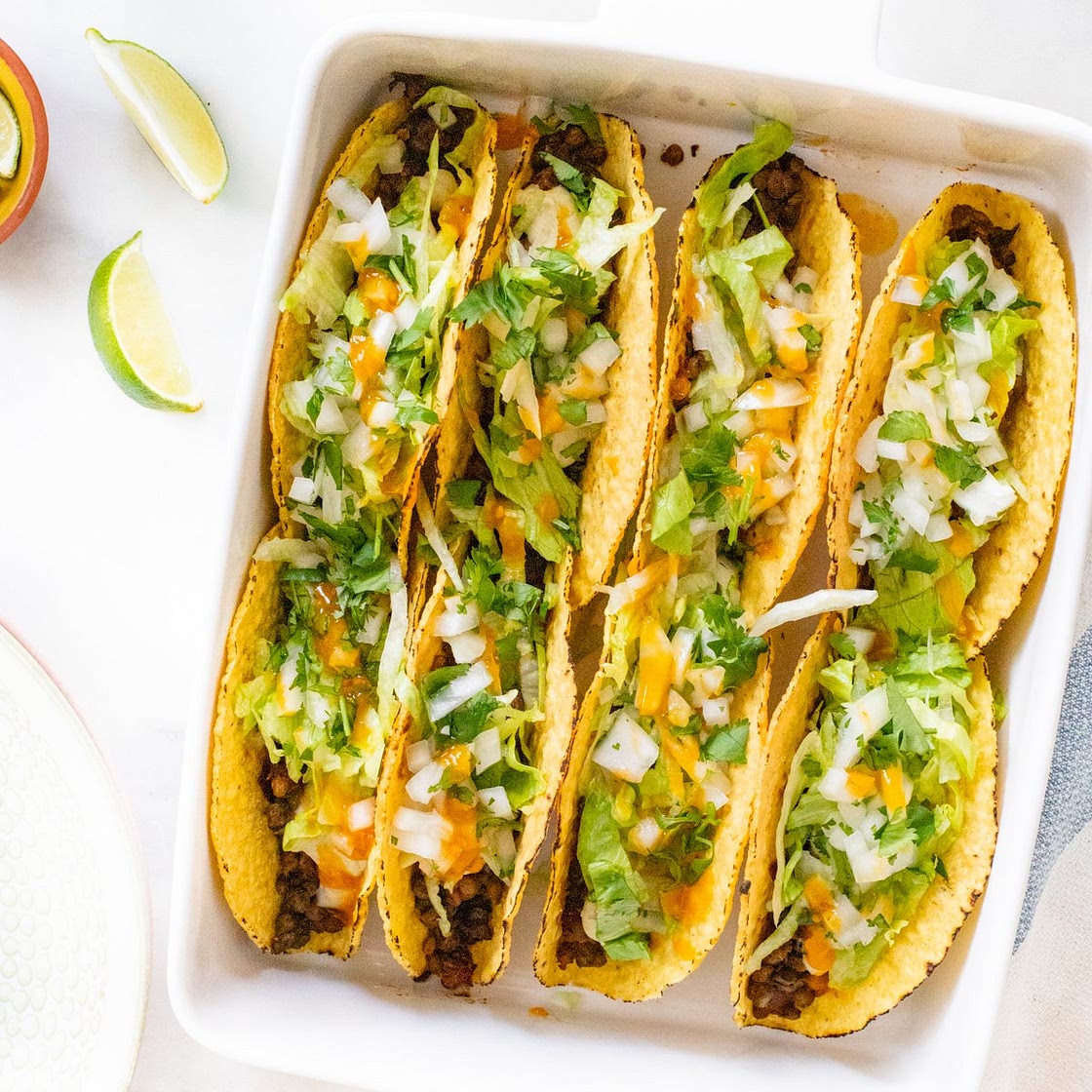Vegan Oven Baked Tacos