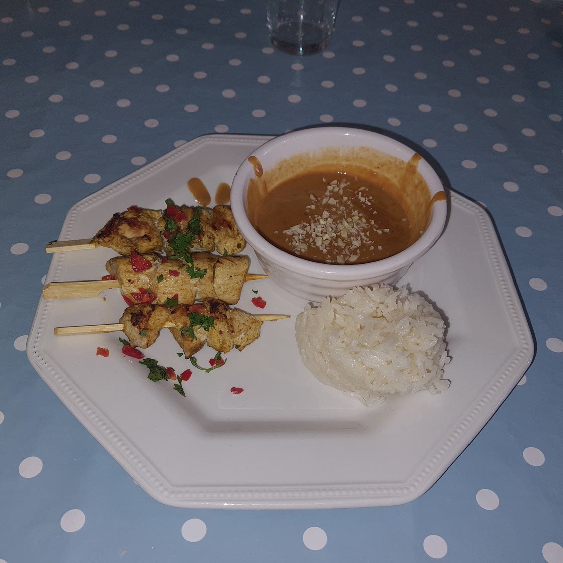 Satay Chicken with Peanut Sauce